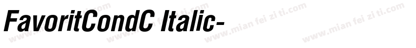 FavoritCondC Italic字体转换